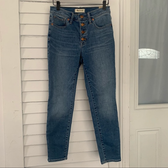 Madewell 9" Mid-Rise Crop Jeans Button Edition S. 27 - Picture 7 of 9